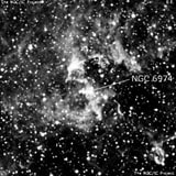NGC 6974 - остаток взрыва сверхновой. Описание NGC 6974:, Остаток сверхновой в созвездии Лебедь