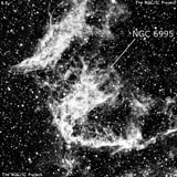 NGC 6995 - остаток взрыва сверхновой. Описание NGC 6995:, Остаток сверхновой в созвездии Лебедь