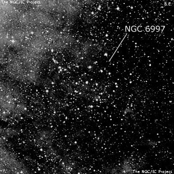 NGC 6997 - рассеянное скопление звёзд. Описание NGC 6997:, Комплекс туманностей в созвездии Лебедь