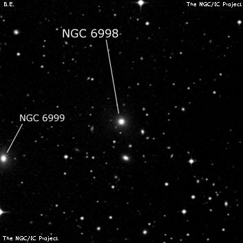 NGC 6998 - эллиптическая галактика. Описание NGC 6998:, Галактика в созвездии Микроскоп