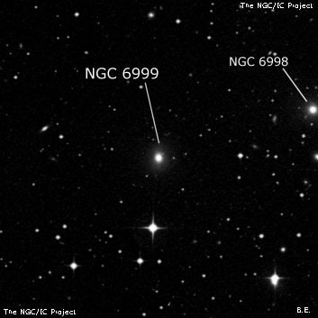 NGC 6999 - линзовидная галактика. Описание NGC 6999:, Галактика в созвездии Микроскоп