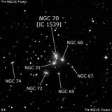 NGC 70 - галактика. Описание NGC 70:, Галактика в созвездии Андромеда