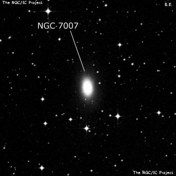 NGC 7007 - галактика. Описание NGC 7007:, Галактика в созвездии Индеец