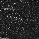 NGC 7024 - группа звёзд. Описание NGC 7024:, Рассеянное скопление в созвездии Лебедь