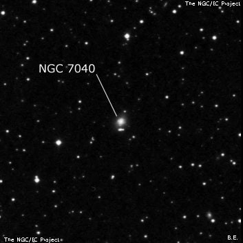 NGC 7040 - галактика. Описание NGC 7040:, Галактика в созвездии Малый Конь