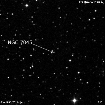 NGC 7045 - две звезды. Описание NGC 7045:, Двойная звезда в созвездии Малый Конь