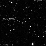 NGC 7045 - две звезды. Описание NGC 7045:, Двойная звезда в созвездии Малый Конь