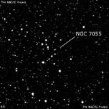 NGC 7055 - группа звёзд. Описание NGC 7055:, Рассеянное скопление в созвездии Цефей