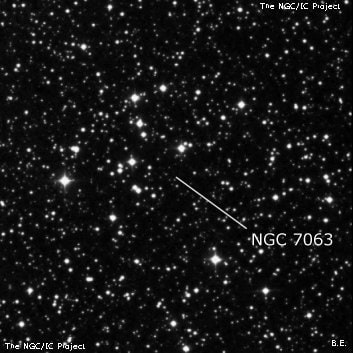NGC 7063 - рассеянное скопление звёзд. Описание NGC 7063:, Рассеянное скопление в созвездии Лебедь