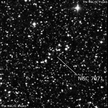 NGC 7071 - группа звёзд. Описание NGC 7071:, Объект глубокого космоса в созвездии Лебедь