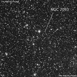 NGC 7093 - группа звёзд. Описание NGC 7093:, Рассеянное скопление в созвездии Лебедь