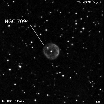 NGC 7094 - планетарная туманность. Описание NGC 7094:, Планетарная туманность в созвездии Пегас