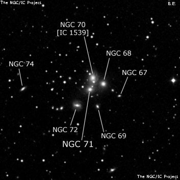 NGC 71 - галактика. Описание NGC 71:, Галактика в созвездии Андромеда