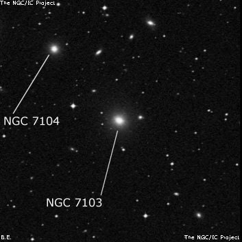 NGC 7103 - эллиптическая галактика. Описание NGC 7103:, Галактика в созвездии Козерог