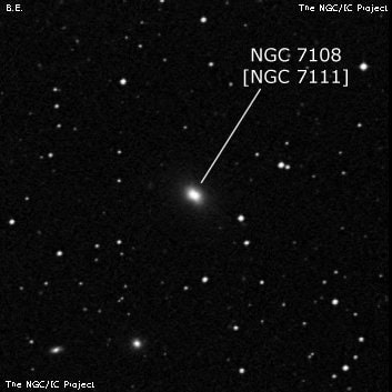 NGC 7108 - галактика. Описание NGC 7108:, Объект глубокого космоса в созвездии Водолей