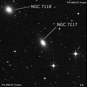 NGC 7117 - галактика. Описание NGC 7117:, Галактика в созвездии Журавль