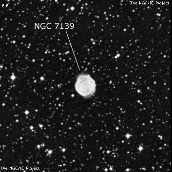 NGC 7139 - планетарная туманность. Описание NGC 7139:, Планетарная туманность в созвездии Цефей