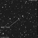 NGC 7143 - две звезды. Описание NGC 7143:, Объект глубокого космоса в созвездии Лебедь