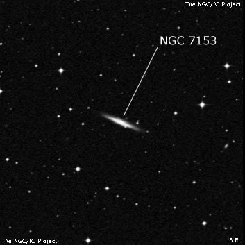 NGC 7153 - спиральная галактика. Описание NGC 7153:, Галактика в созвездии Южная Рыба