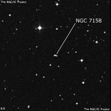 NGC 7158 - три звезды. Описание NGC 7158:, Объект глубокого космоса в созвездии Козерог