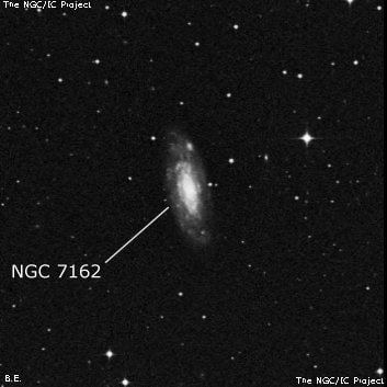 NGC 7162 - спиральная галактика. Описание NGC 7162:, Галактика в созвездии Журавль