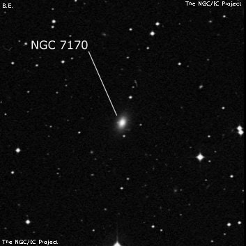 NGC 7170 - галактика. Описание NGC 7170:, Галактика в созвездии Водолей