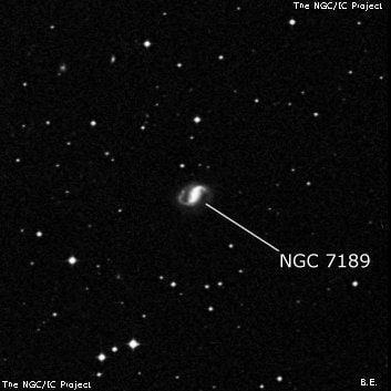 NGC 7189 - спиральная галактика с баром. Описание NGC 7189:, Галактика в созвездии Водолей