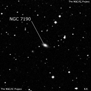 NGC 7190 - линзовидная галактика. Описание NGC 7190:, Галактика в созвездии Пегас
