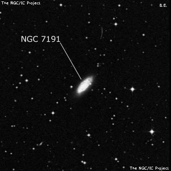NGC 7191 - спиральная галактика с баром. Описание NGC 7191:, Галактика в созвездии Индеец