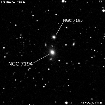 NGC 7194 - эллиптическая галактика. Описание NGC 7194:, Галактика в созвездии Пегас