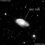 NGC 7205 - галактика. Описание NGC 7205:, Галактика в созвездии Тукан