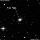 NGC 7216 - галактика. Описание NGC 7216:, Галактика в созвездии Индеец