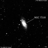 NGC 7218 - спиральная галактика с баром. Описание NGC 7218:, Галактика в созвездии Водолей