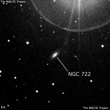 NGC 722 - галактика. Описание NGC 722:, Галактика в созвездии Овен