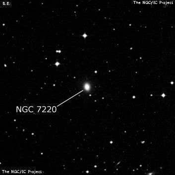 NGC 7220 - спиральная галактика с баром. Описание NGC 7220:, Галактика в созвездии Водолей