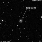 NGC 7222 - спиральная галактика с баром. Описание NGC 7222:, Галактика в созвездии Водолей