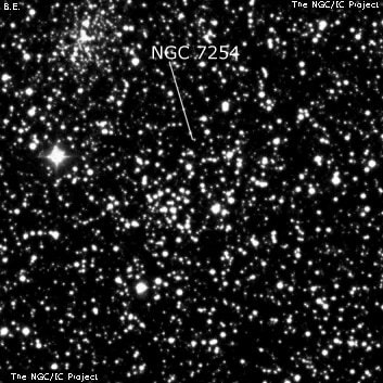 NGC 7245 - рассеянное скопление звёзд. Описание NGC 7245:, Рассеянное скопление в созвездии Ящерица