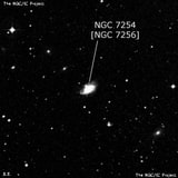 NGC 7254 - спиральная галактика с баром. Описание NGC 7254:, Объект глубокого космоса в созвездии Водолей