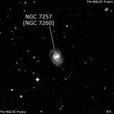 NGC 7257 - спиральная галактика с баром. Описание NGC 7257:, Объект глубокого космоса в созвездии Водолей