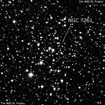 NGC 7261 - рассеянное скопление звёзд. Описание NGC 7261:, Рассеянное скопление в созвездии Цефей