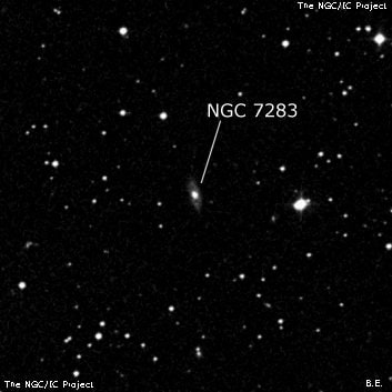 NGC 7283 - спиральная галактика. Описание NGC 7283:, Галактика в созвездии Пегас