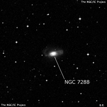 NGC 7288 - линзовидная галактика. Описание NGC 7288:, Галактика в созвездии Водолей