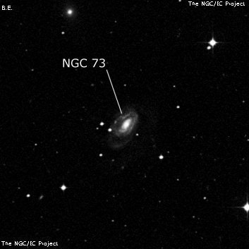 NGC 73 - галактика. Описание NGC 73:, Галактика в созвездии Кит