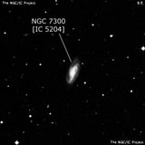 NGC 7300 - спиральная галактика с баром. Описание NGC 7300:, Галактика в созвездии Водолей