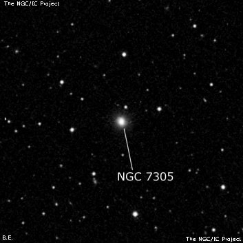 NGC 7305 - галактика. Описание NGC 7305:, Галактика в созвездии Пегас