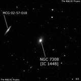 NGC 7308 - галактика. Описание NGC 7308:, Галактика в созвездии Водолей