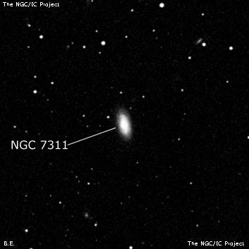 NGC 7311 - галактика. Описание NGC 7311:, Галактика в созвездии Пегас