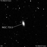 NGC 7311 - галактика. Описание NGC 7311:, Галактика в созвездии Пегас