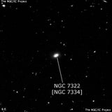 NGC 7322 - линзовидная галактика. Описание NGC 7322:, Объект глубокого космоса в созвездии Журавль