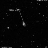 NGC 7344 - галактика. Описание NGC 7344:, Галактика в созвездии Водолей